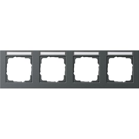 Gira Abdeckrahmen 4f waager. BSF Gira E2 Anthrazit [109423], 1094 23
