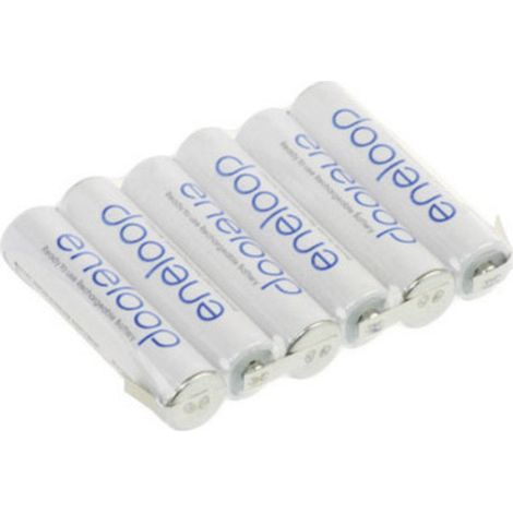 Panasonic eneloop Reihe F1x6 Akkupack 6x Micro (AAA) U-Lötfahne NiMH 7.2 V 750 mAh