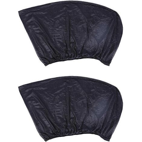 2x Auto Front- und Heckscheiben-Sonnenschutznetz-Vorhang für Autofenster