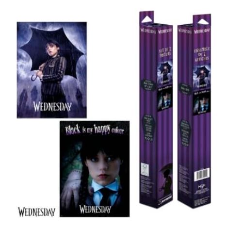 MERCREDI - MERCREDI ADDAMS - SET 2 POSTERS 52 X 38CM PYRAMID PPB35411