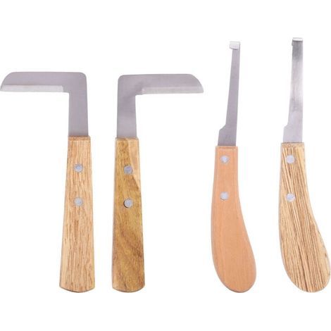 Couteau à sabot lame droite, outil de coupe pour gaucher et droitier pour bétail et chevaux (1/5)