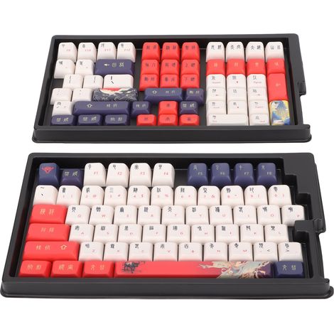 Touches de clavier PBT 113 touches, design ergonomique, installation facile, impression par sublimation thermique pour claviers mécaniques