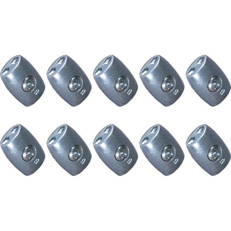 Electra Seilverbinder Eiform, 10er Set - Verbindung für Elektroseile von 4 bis 6,5mm