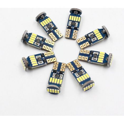 10 Stück T10-4014-15 LED-Glühbirnen Auto-LED-Glühbirne 12V2W Weiß 6000K für Innenbeleuchtung, Kofferraumbeleuchtung, Kennzeichenbeleuchtung, Positionslicht DC (1/5)