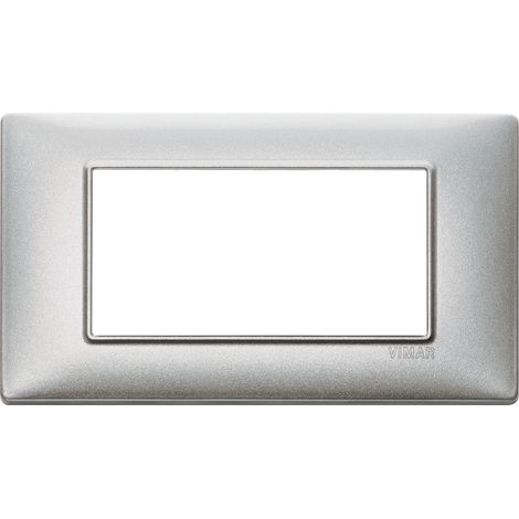 VIMAR - 14654.27 Placca 4M tecnopolimero Silver