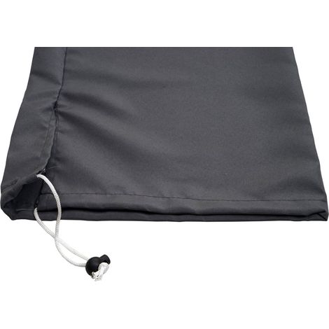 Housse de protection pour demi-parasol Parla de 3 m - housse Cover avec cordon de serrage - anthracite (1/5)