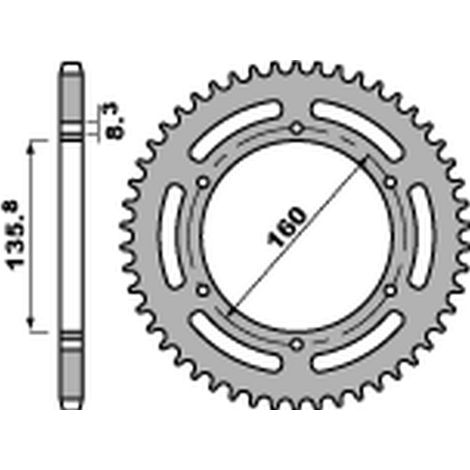Piñón trasero PBR JTR5 40 BMW G310 R Acero Duradero Fuerte Ligero
