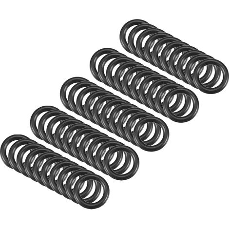 18x12x3mm Nitrile Rubber O-Rings 50 Pieces Round Black (1/5)
