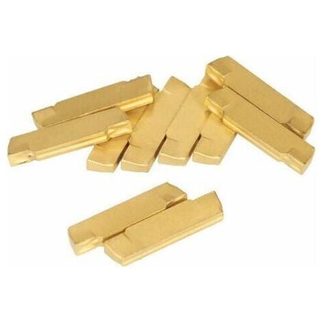 ALLIANDISPlaquettes En Carbure De Tungstene, Pour Outil De Coupe De Rainurage De Tour Mgehr / Mgivr, 10Pcs (1/5)