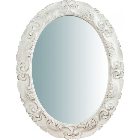 Biscottini Miroir Vintage 90 x 70 cm Miroir Mural Salle de Bain et Chambre à Coucher Miroir entrée (1/5)