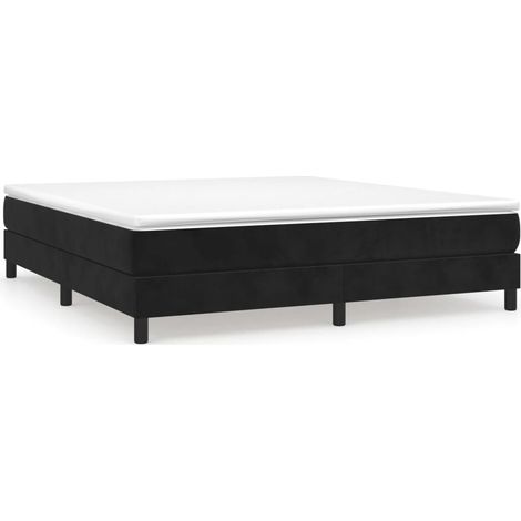 Maison Exclusive - Boxspringbettgestell Schwarz 180x200 cm Samt