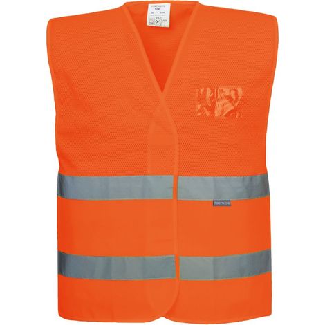 Gilet alta visibilità Portwest C494 MeshAir - L/XL - Orange