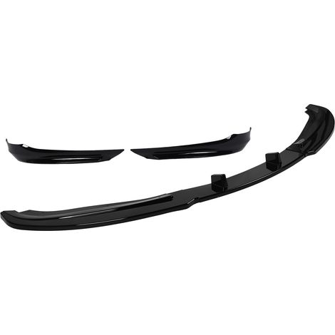 5x Spoiler Avant Lèvre Chin Becquet Sportif Kit Carrosserie Compatible Série 3 E90 E91 LCI 2007-2012 Noir Brillant ABS (1/5)