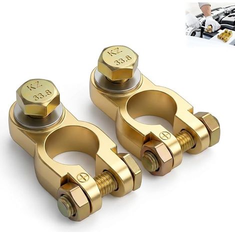 Cosses de Batterie Voiture Connecteurs de Batterie Universels 12V 24V pour Câbles 35-50mm² Bornes de Batterie Auto Bateau Camping-Car (1/5)
