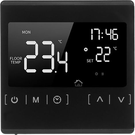 Thermostat intelligent à écran tactile pour système de chauffage d'eau électrique programmable domestique Thermorégulateur AC 85-250 V Contrôleur de température Thermostat de chaleur uniquement pour s