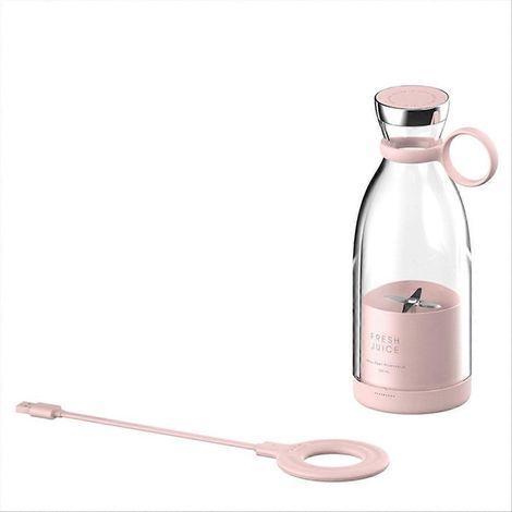 Extracteur de jus maison usage petit jus tasse High Power portable maison usage sans fil presse agrumes électrique rose (1/5)