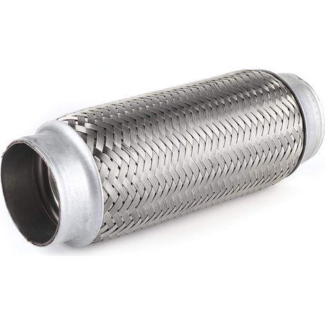 Tuyau flexible d'échappement, Tuyau flexible d'échappement Tube de réparation Joint Avec acier inoxydable(55MM200MM) (1/5)