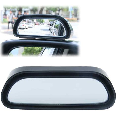 2 rétroviseurs d'angle mort pour voiture, étanches, HD, grand angle, réglables à 360°, qualité supérieure, compatibles avec tous les véhicules. (1/5)