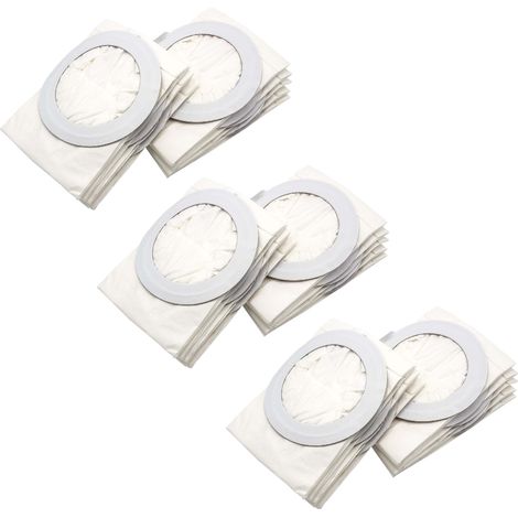vhbw 30x Vacuum Cleaner Bag compatible with Nilfisk Adgility 6X, Back Vac 6, Comfort Pak 6 Vacuum Cleaner, paper, White