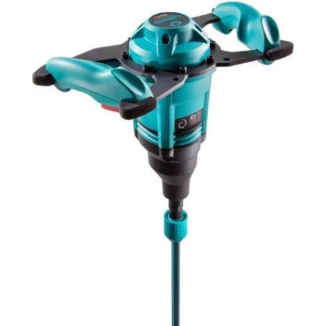 Collomix – Malaxeur peinture 1150W – Moteur puissant pour mortier et colle – Fixation HEXAFIX rapide – Travail debout ergonomique – 25100