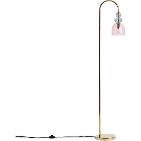 Lámpara de Pie Metal y Cristal Baudelaire Rosa (1/5)