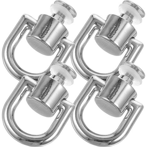 Anneaux Rotatifs Rivets à Vis Argentés en Alliage de Zinc 4 Pièces Fournitures pour Paquet à Main Adaptés pour Projets de Bricolage et Fabrication de Vêtements (1/5)
