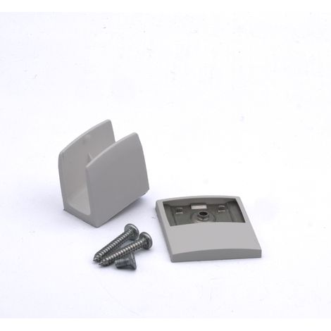 Satz Clip + Platte + Schraubenabdeckung grau – ZF F141AB