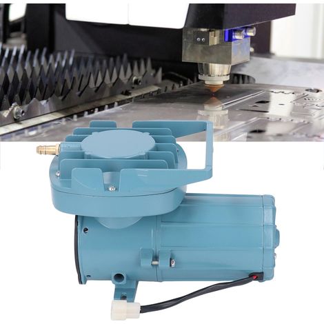 Pompe d'assistance pneumatique 115 L/min 120 W pour découpe laser. Compatible avec la plupart des machines de découpe laser. Bords lisses, découpe nette, protection des lentilles laser. Faible niveau (1/5)