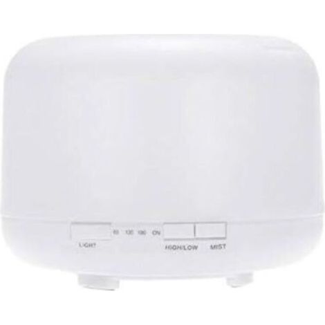 Humidificateur vaporisateur d'huiles essentielles ultrasonique de qualité supérieure 500 ml, diffuseur d'huiles essentielles sans eau, arrêt automatique et lumières LED 7 couleurs (1/4)