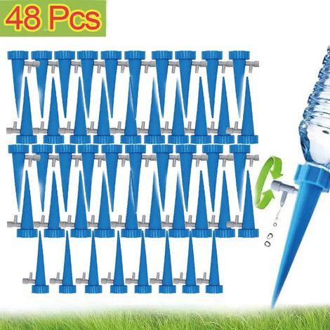 (48 pièces - Bleu) Système d'irrigation goutte à goutte automatique, arrosage automatique réglable pour plantes à fleurs, serre et jardin. Dispositif de goutte à goutte automatique (1/4)