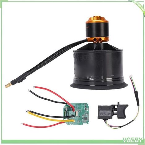 Fafeicy Ventilateur Ducté 50mm avec Moteur Brushless 3300KV - Taux de Poussée 1180g et Carte de Contrôle (1/4)