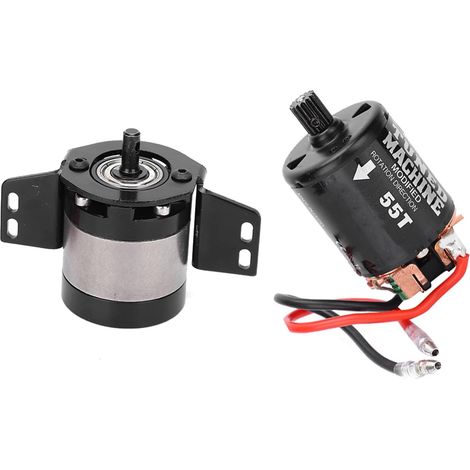Boîte de Transmission à Rapport 5 avec 540 brossé 55T pour Mise à Niveau de Voiture SCX10 /10 RC (1/4)