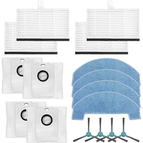 Pour aspirateur robot Conga 2499 Ultra Home Advanced : brosse latérale, filtre HEPA, lingette de nettoyage et sacs à poussière (1/5)