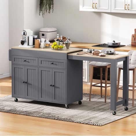 Table repas meuble rangement mobile 112 a 1805 cm MDF OKMYHOME (1/5)