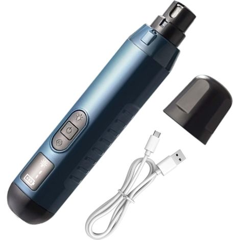 Amoladora de uñas eléctrica para perros  Cortauñas para gatos – 5 velocidades, silencioso, eléctrico, recargable por USB – Herramienta de aseo para perros, cachorros, gatos y gatitos