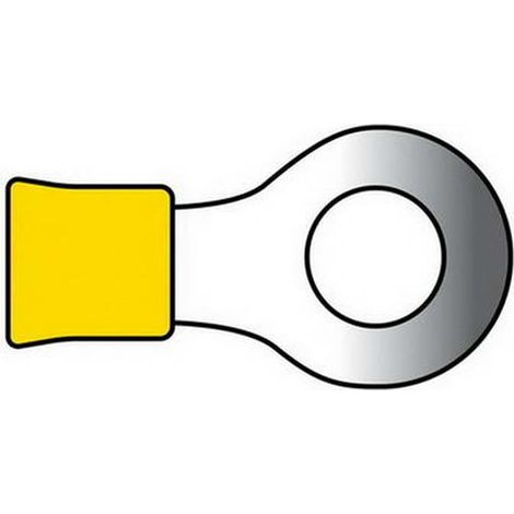COSSES 676 POUR CABLES Ø2.5 6.5MM JAUNE 10PCS z