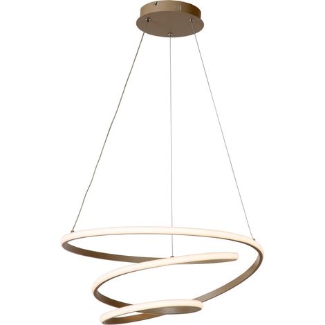 Lampe pendante moderne Espiral marron sable 40W - 78403/40/41 (1/2)