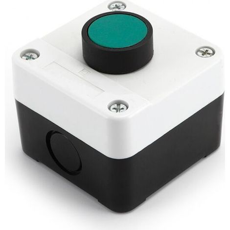 Boîtier de commande à bouton-poussoir étanche vert (1 pièce) pour contacteurs CA et démarreur électromagnétique (1/3)