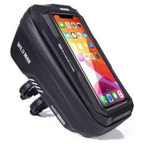 Sac de guidon de téléphone portable de bicyclette, sac de cadre de cas de téléphone portable d'écran tactile, 6,7 pouces (1/4)
