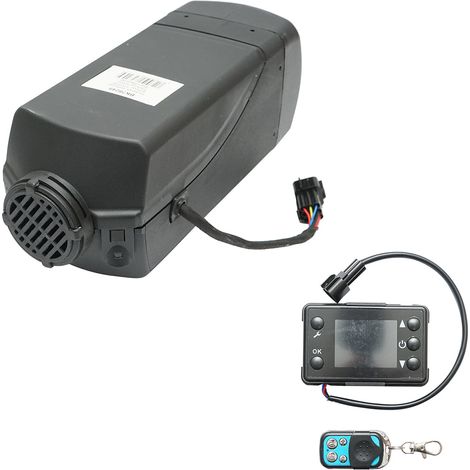 RISCALDATORE D’ARIA RISCALDATORI DA PARCHEGGIO PER L'AUTO RISCALDATORE PER AUTO, RISCALDATORE STAZIONARIO PORTATILE Riscaldatore stazionario, 12-24V, 2KW, display LCD, con telecomando