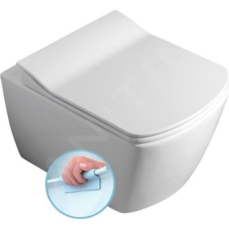 Sapho - WC suspendu Glanc, Rimless, blanc GC321 (1/5)