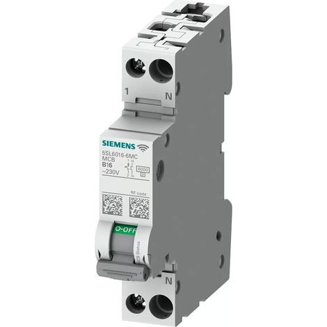 Disjoncteur Siemens 1P+N, 16A, montage rail DIN ( Prix pour 1 ) (1/3)