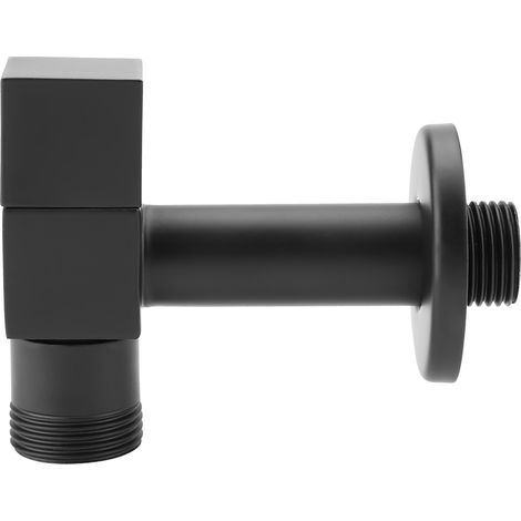 Machine à laver carrée entièrement en cuivre noir avec robinet à 4 points, machine à laver de balcon et évier à serpillière avec un seul robinet d'eau froide. (1/5)