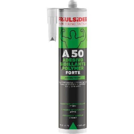 Adesivo sigillante forte polimeri bianco 290ml friulsider a5010