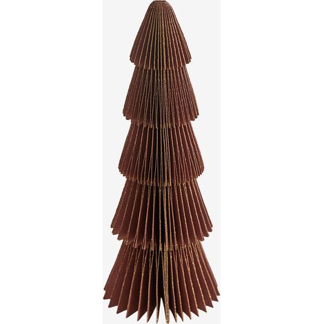 SKLUM Jesper Papier-Weihnachtsbaum Zedernrot mit goldenem Rand ↑15 cm                                 