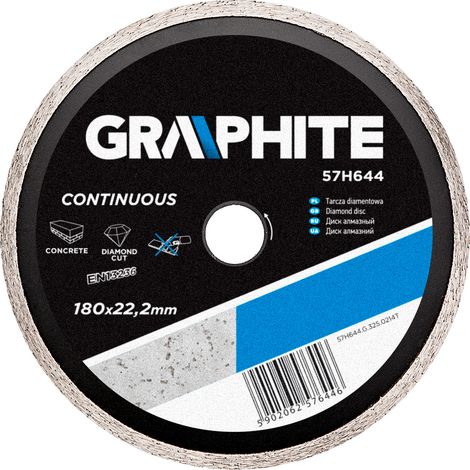 Disque diamanté 180 x 22,2 mm, plein