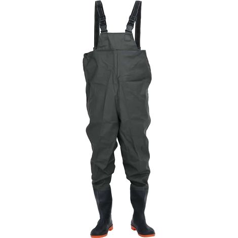 Cuissardes avec bottes vert foncé taille 41 (1/5)