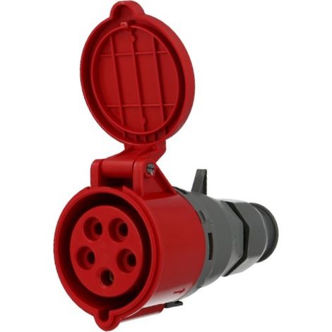 Solera – Prise femelle CEE triphasée 5 x 32A – Tension 400V – Indice de protection IP44 – Pour prolongateur (1/3)