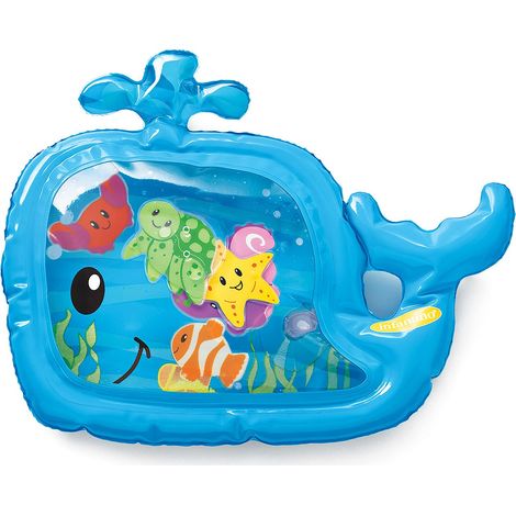 Infantino Pat & Play - Tappetino ad acqua per neonati e bambini più grandi, posizione prona e gioco sensoriale, 30 x 30 cm (1/4)