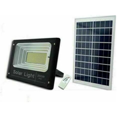 200 Watt Faro Led Crepuscolare Con Pannello Solare Fotovoltaico Ip67 (1/2)